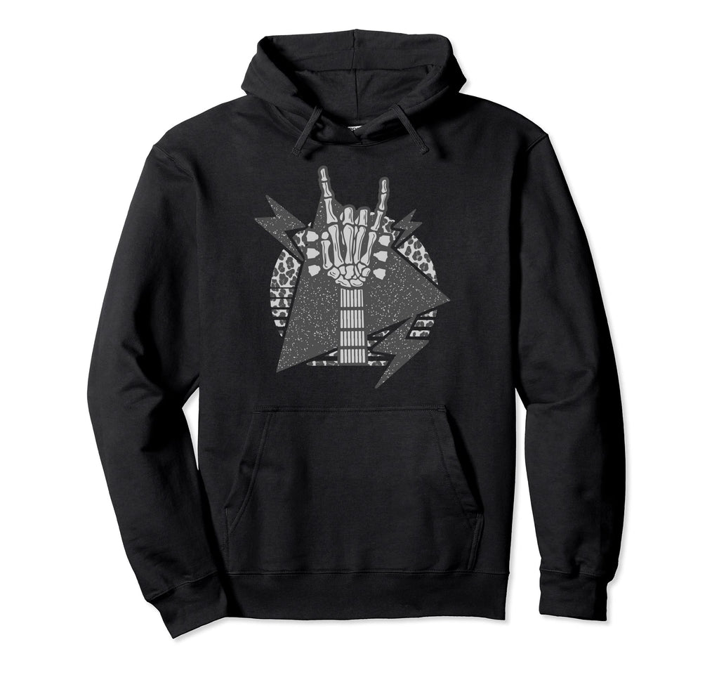Grunge Alternative Rock Skeleton Guitar Star Hoodie - Graphic Print Unisex - T-Shirt, Sweatshirt, Hoodie