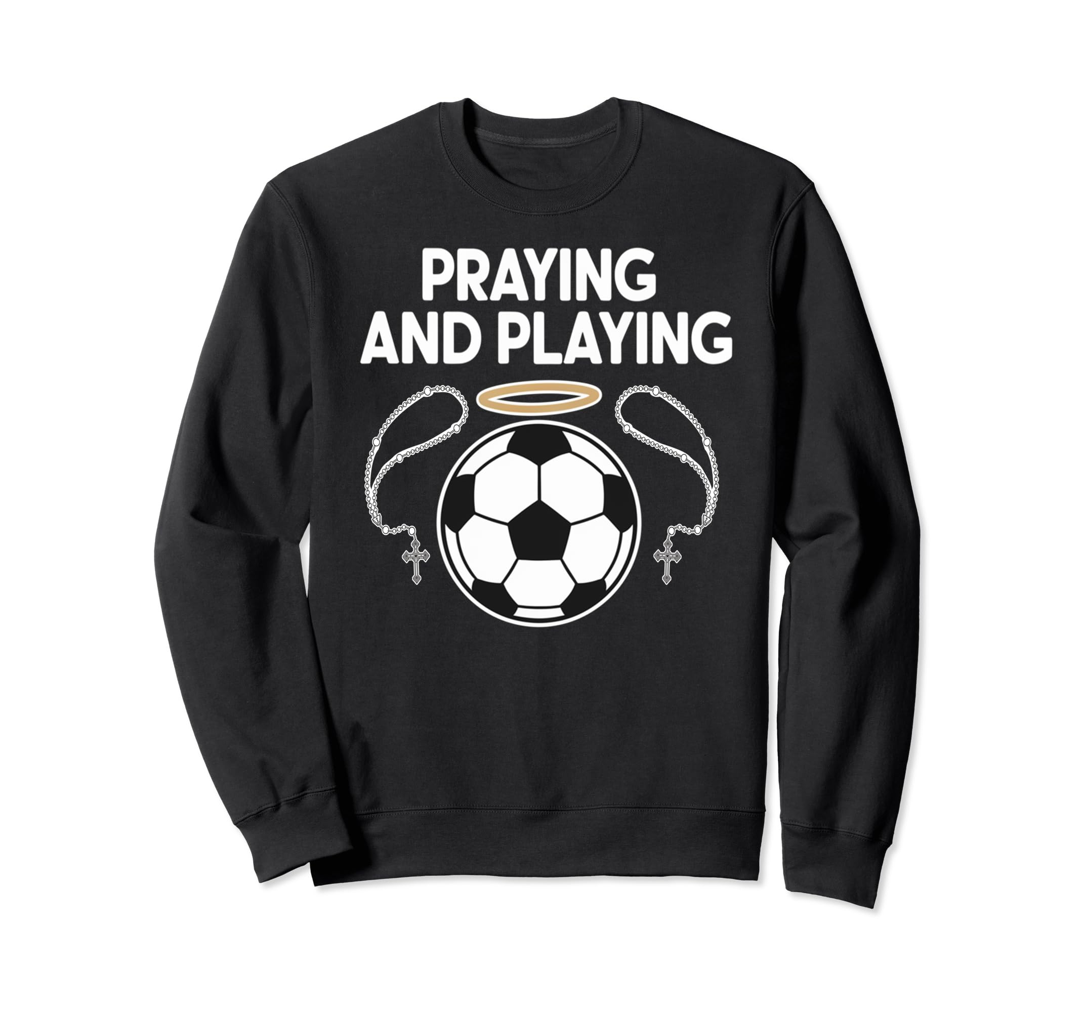 Praying Soccer Player Catholic Sweatshirt - Custom Art Print Men Women - T-Shirt, Sweatshirt, Hoodie