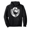 White Silhouette Penguin Soccer Ball Hoodie - Aesthetic Graphic for Adults - T-Shirt, Sweatshirt, Hoodie
