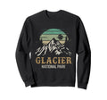 Glacier National Park Glacier Sweatshirt - Minimalist Print for Adults - T-Shirt, Sweatshirt, Hoodie