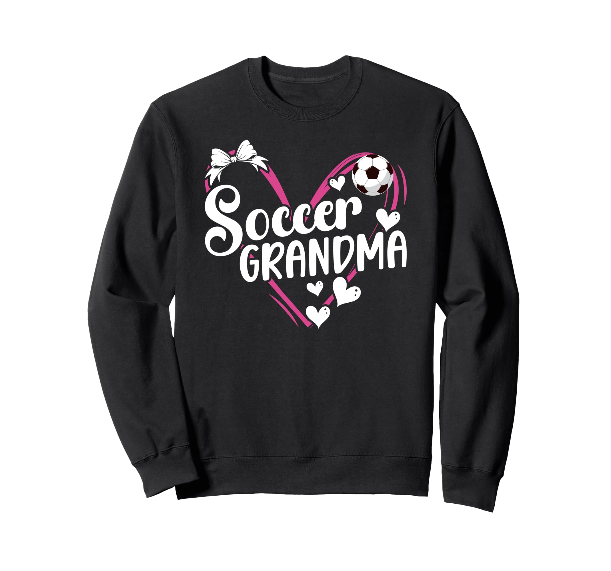 Soccer Grandma Heart Grandma Soccer Sweatshirt - Graphic Print Unisex - T-Shirt, Sweatshirt, Hoodie