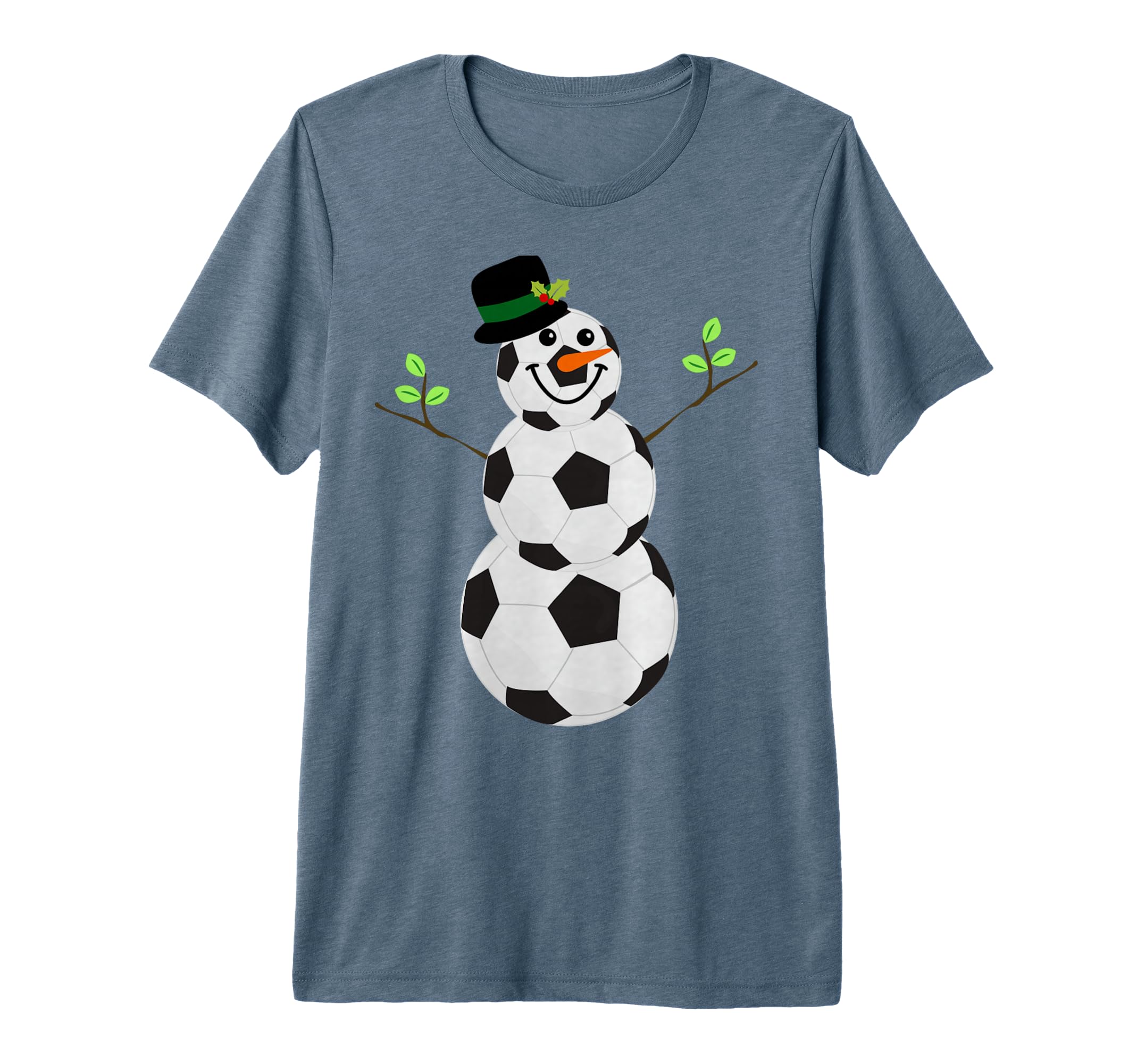 Soccer Balls Snowman Winter Sports T-Shirt - Fun Novelty Design for Adults - T-Shirt, Sweatshirt, Hoodie