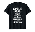Funny Hockey Goalie Papa Ice Hockey T-Shirt - Custom Art Print for Adults - T-Shirt, Sweatshirt, Hoodie
