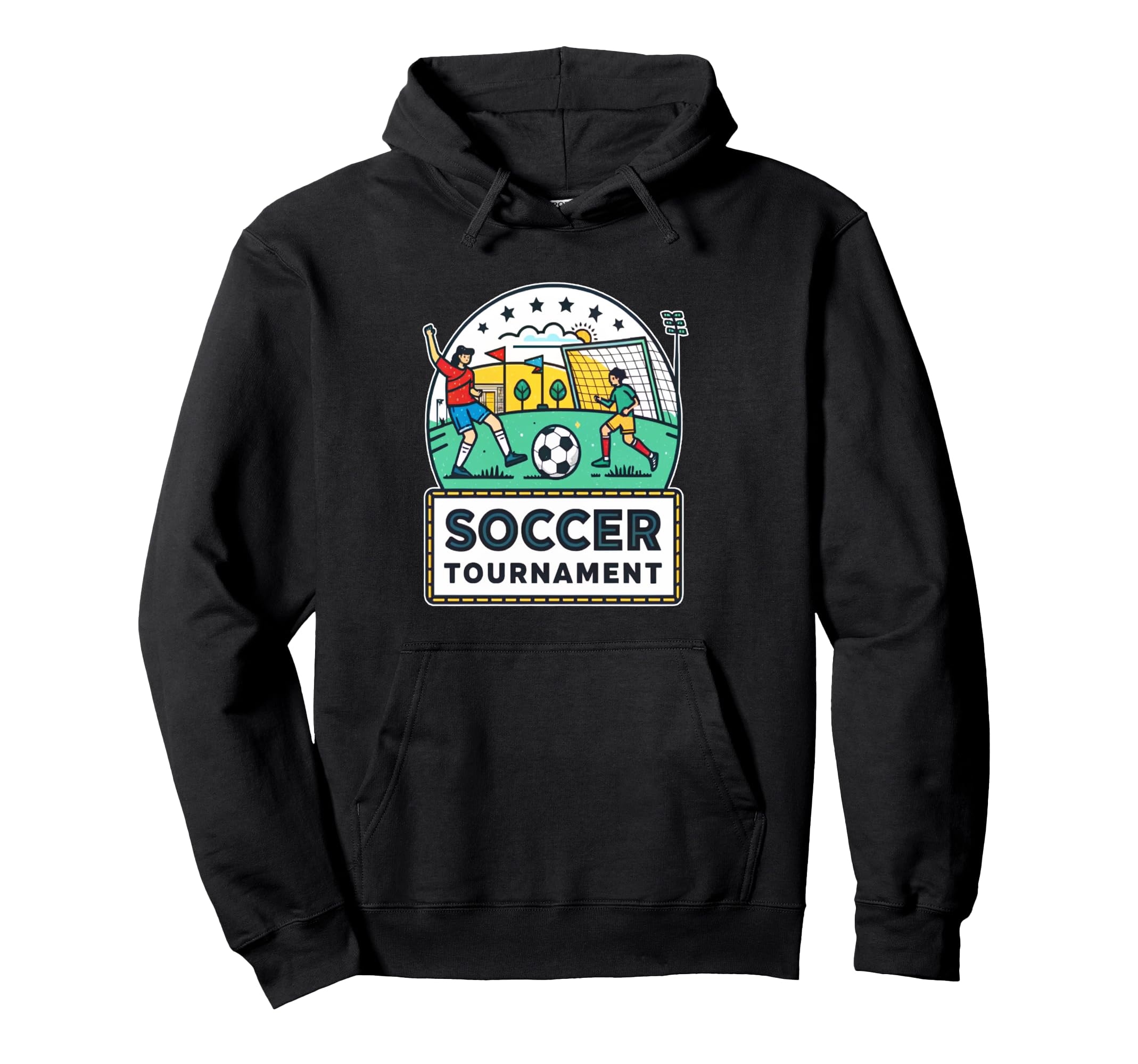 Competitive Sports Soccer Tournament Hoodie - Unique Graphic Men Women - T-Shirt, Sweatshirt, Hoodie