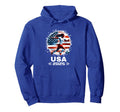 American Flag Soccer Team Womens Hoodie - Casual Everyday Wear Unisex - T-Shirt, Sweatshirt, Hoodie