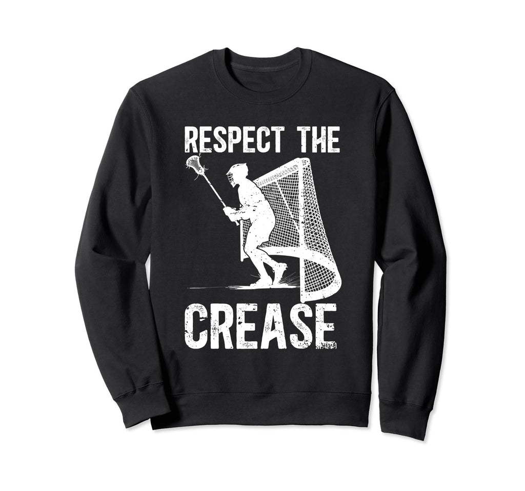 Respect Crease Lacrosse Sweatshirt - Aesthetic Graphic Men Women - T-Shirt, Sweatshirt, Hoodie