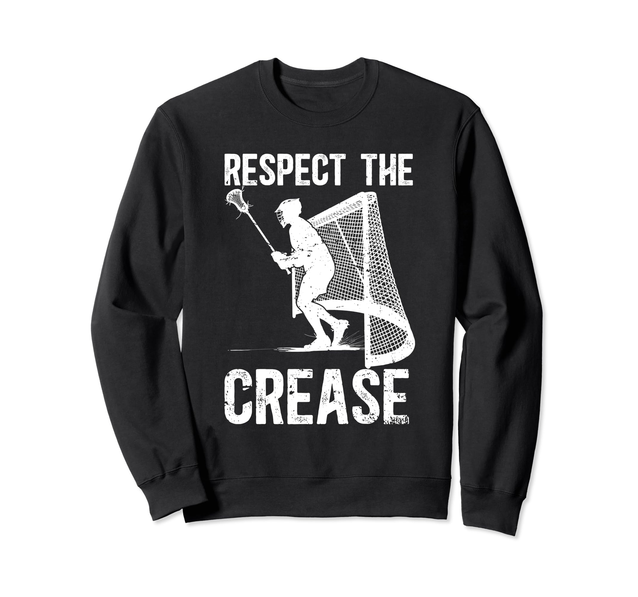 Respect Crease Lacrosse Sweatshirt - Aesthetic Graphic Men Women - T-Shirt, Sweatshirt, Hoodie