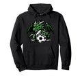 Funny Dragon Soccer Ball Hoodie - Unique Graphic for Adults - T-Shirt, Sweatshirt, Hoodie