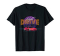 Night Drive Retrowave Synthwave Outrun T-Shirt - Unique Graphic Men Women - T-Shirt, Sweatshirt, Hoodie
