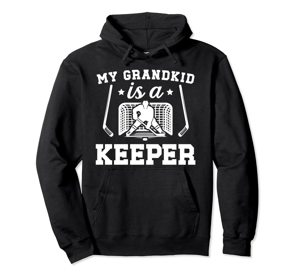 Proud Hockey Goalkeeper Grandpa Hoodie - Aesthetic Graphic for Adults - T-Shirt, Sweatshirt, Hoodie