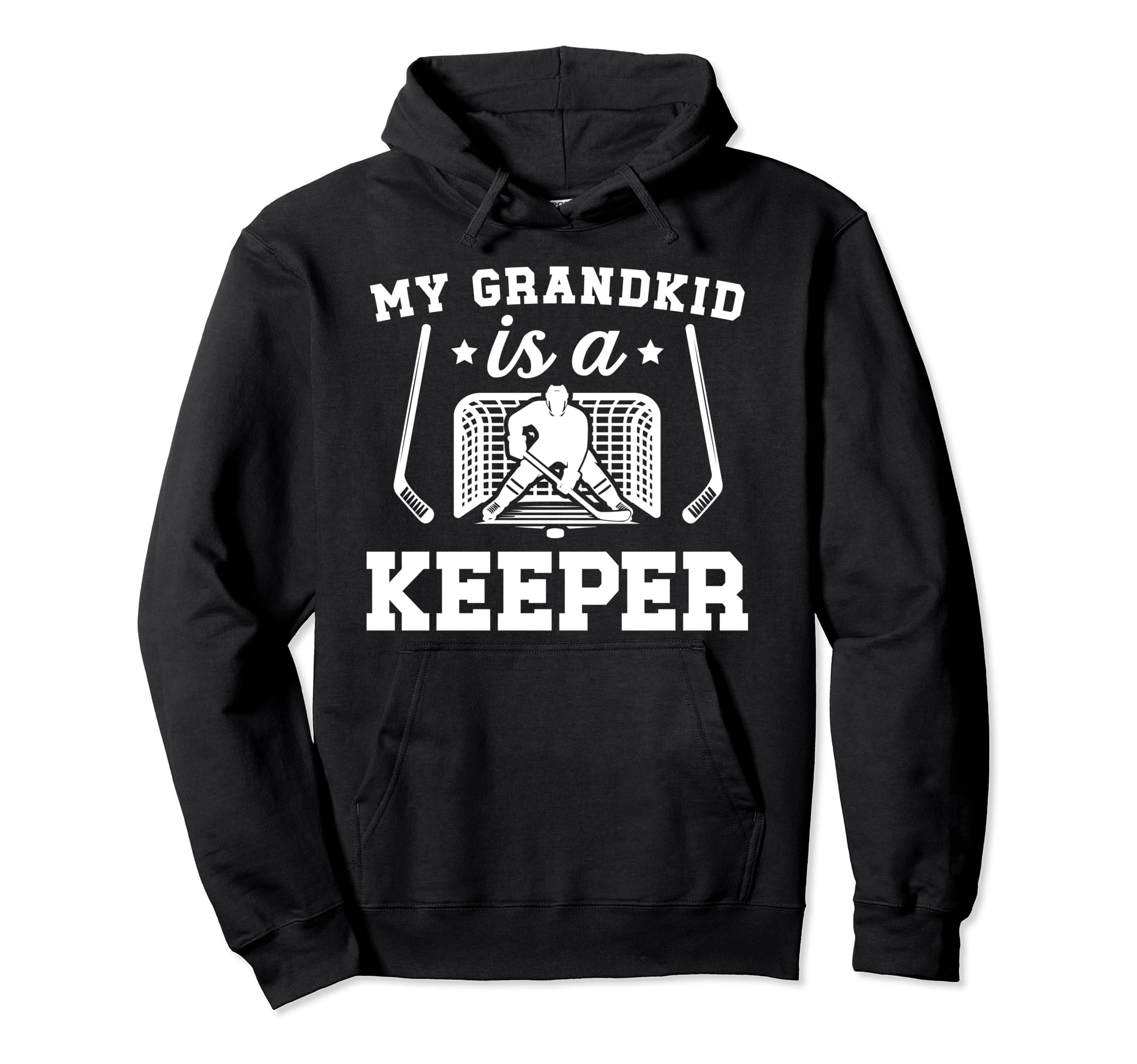 Proud Hockey Goalkeeper Grandpa Hoodie - Aesthetic Graphic for Adults - T-Shirt, Sweatshirt, Hoodie
