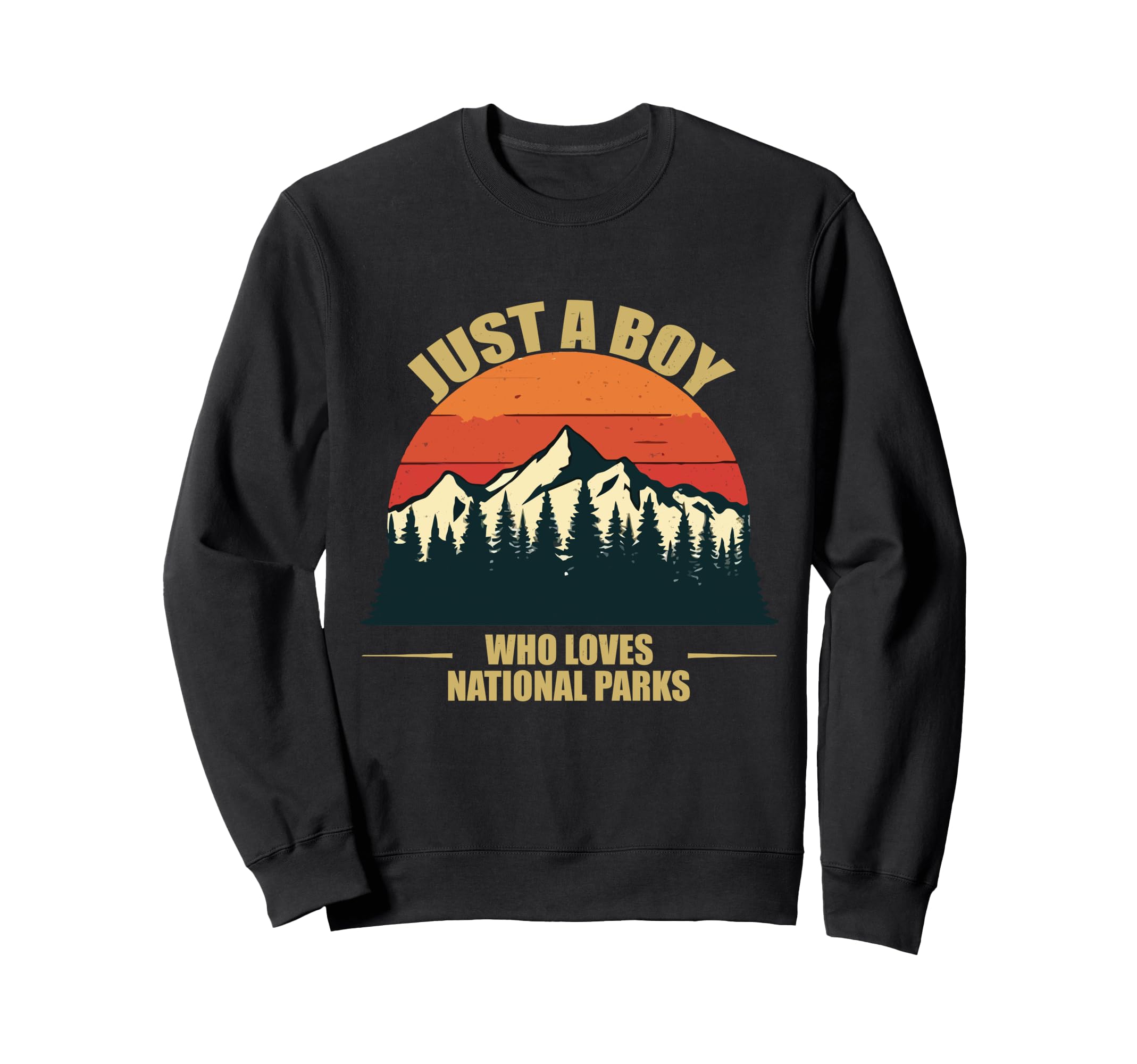 Just Who Loves National Parks Sweatshirt - Minimalist Print for Adults - T-Shirt, Sweatshirt, Hoodie