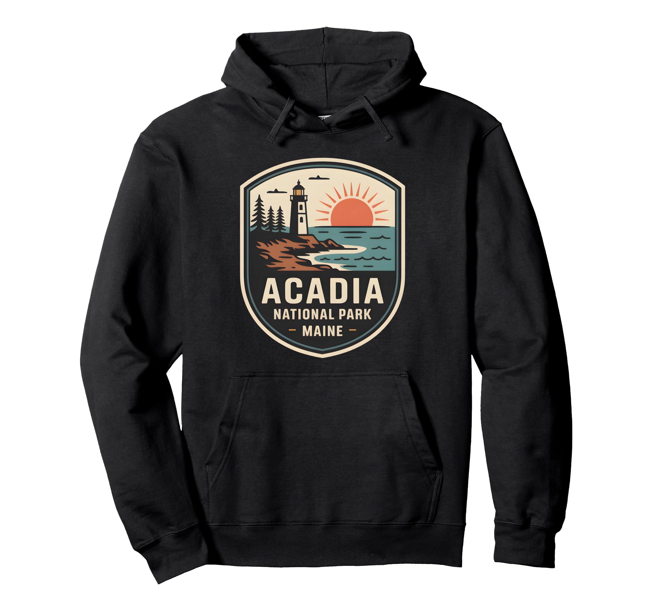Acadia National Park Maine Lighthouse Hoodie - Casual Everyday Wear Unisex - T-Shirt, Sweatshirt, Hoodie