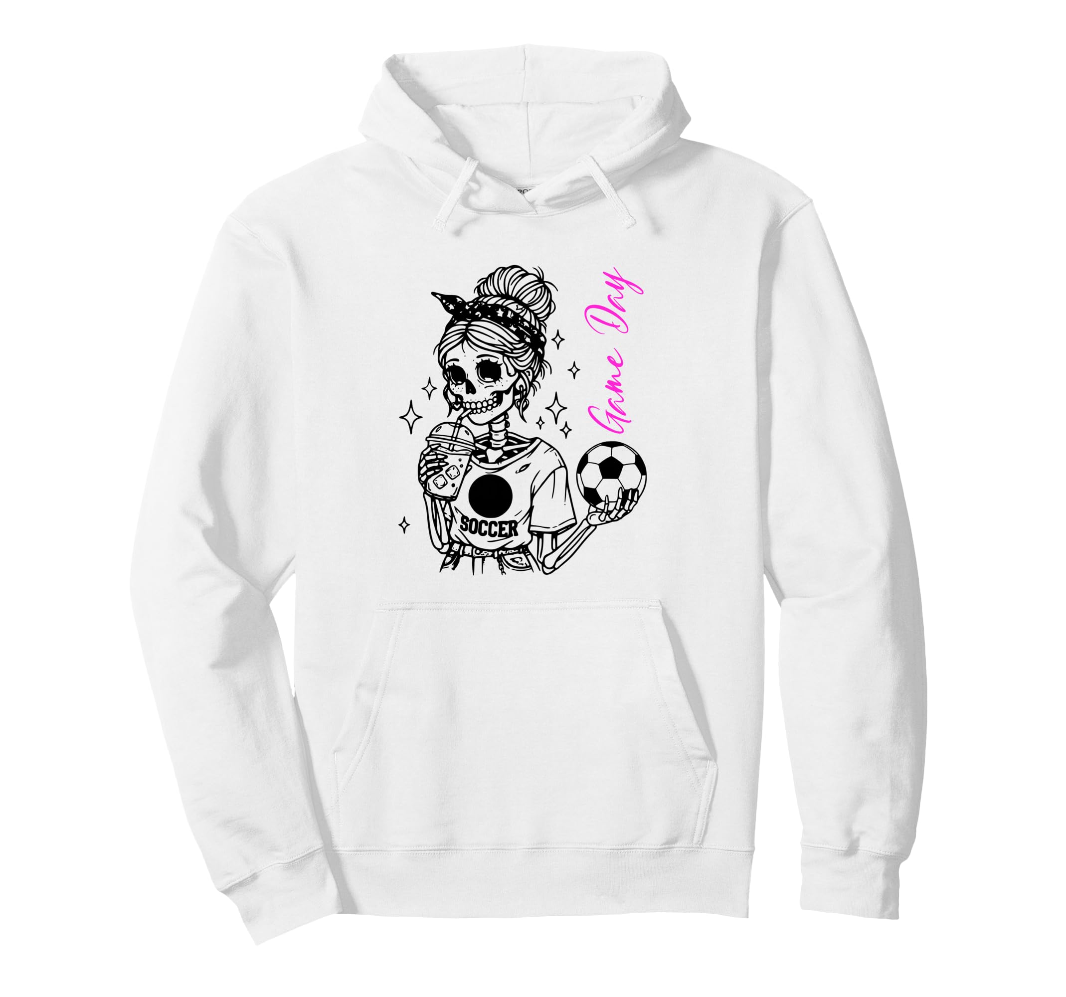 Soccer Skeleton Spooky Game Day Messy Hoodie - Unique Graphic for Adults - T-Shirt, Sweatshirt, Hoodie