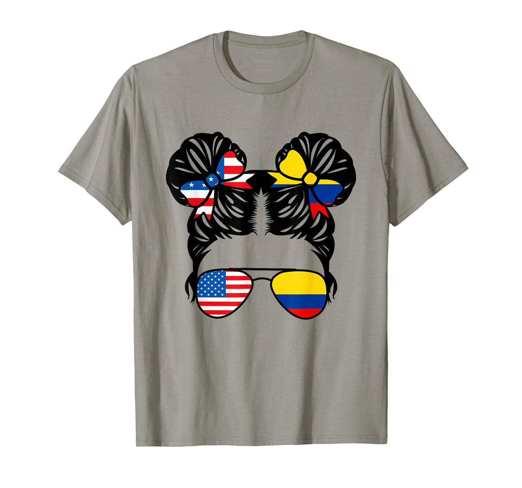 Half American Half Colombian Usa T-Shirt - Custom Art Print Unisex - T-Shirt, Sweatshirt, Hoodie