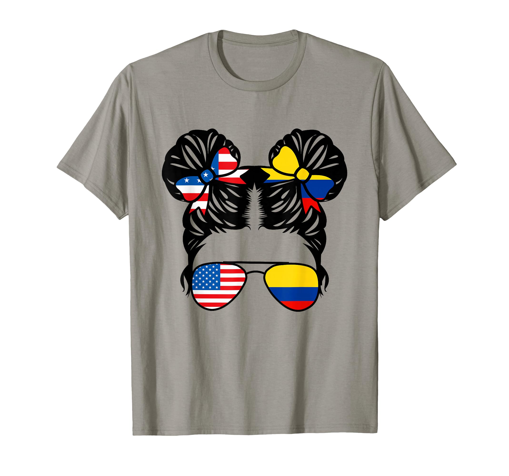 Half American Half Colombian Usa T-Shirt - Custom Art Print Unisex - T-Shirt, Sweatshirt, Hoodie