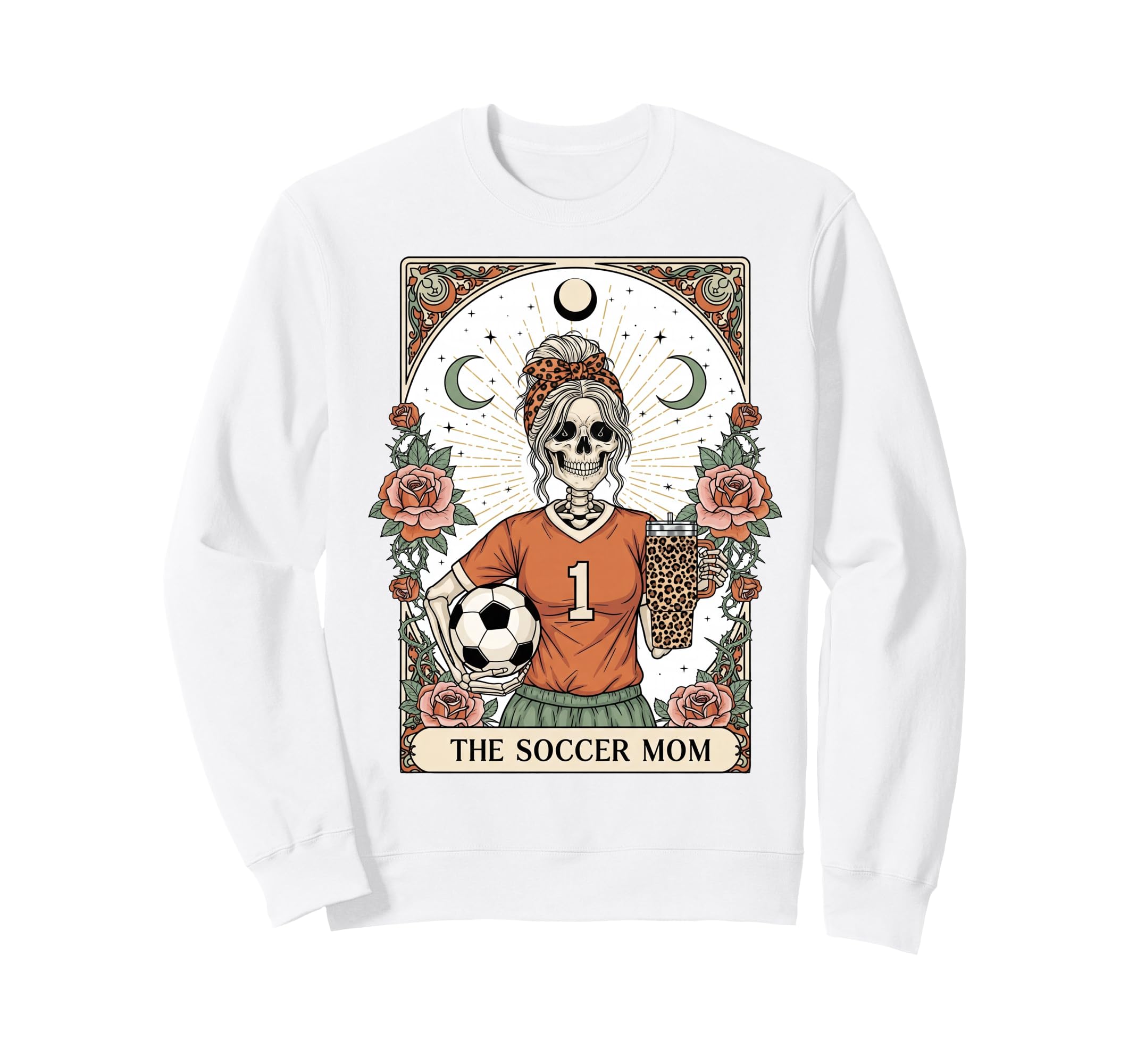 Soccer Mom Skeleton Tarot Card Sweatshirt - Trendy Graphic Men Women - T-Shirt, Sweatshirt, Hoodie