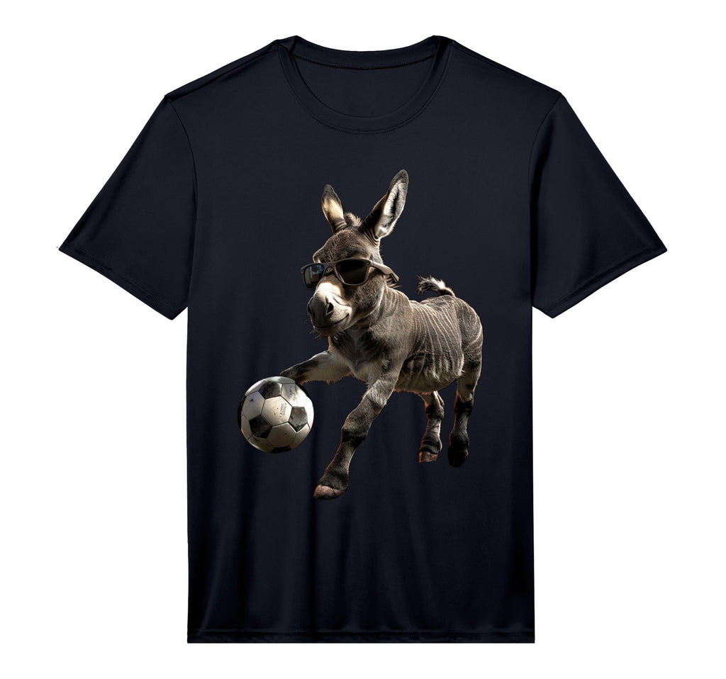 Donkey Soccer Football Performance T-Shirt - Fun Novelty Design for Adults - T-Shirt, Sweatshirt, Hoodie