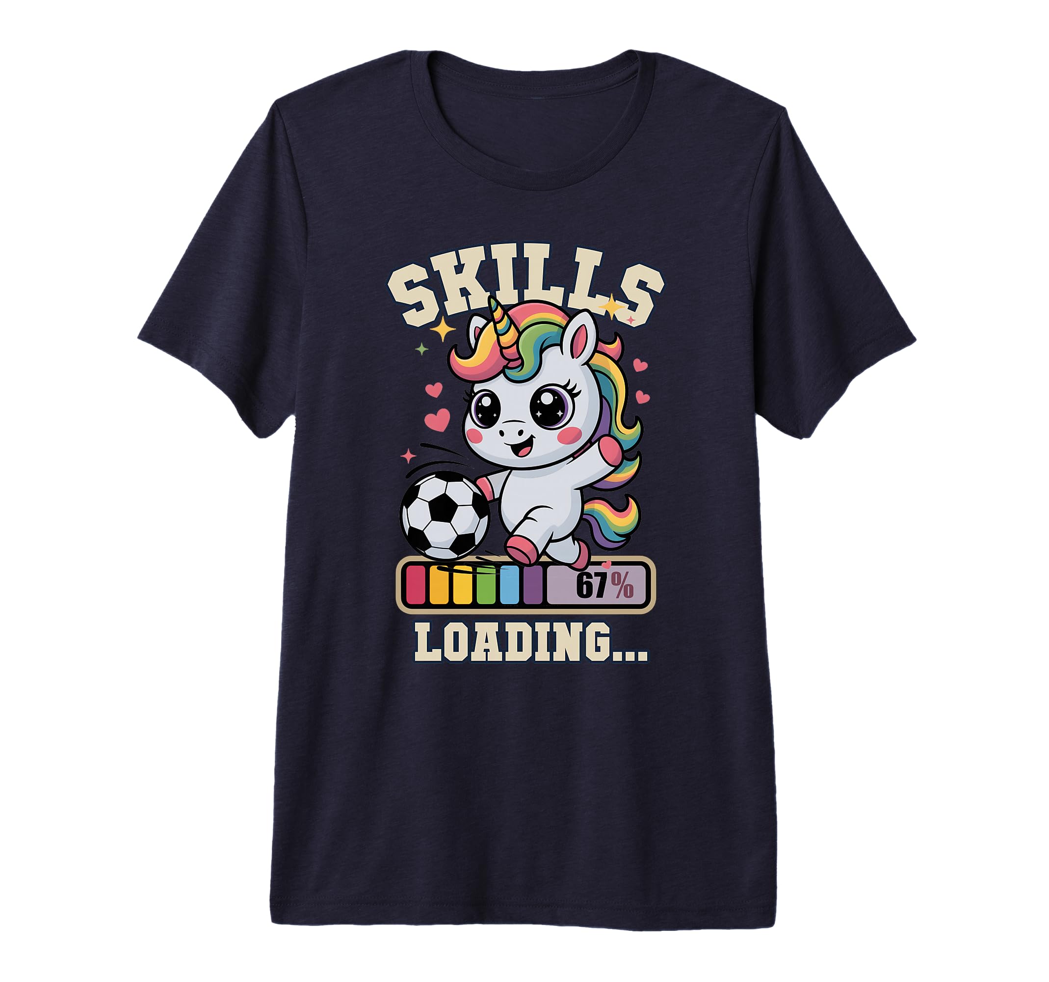 Skills Loading Soccer Unicorn Gym Coach T-Shirt - Graphic Print Unisex - T-Shirt, Sweatshirt, Hoodie