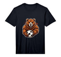 Soccer Ball Bear Funny Soccer Player T-Shirt - Aesthetic Graphic Men Women - T-Shirt, Sweatshirt, Hoodie