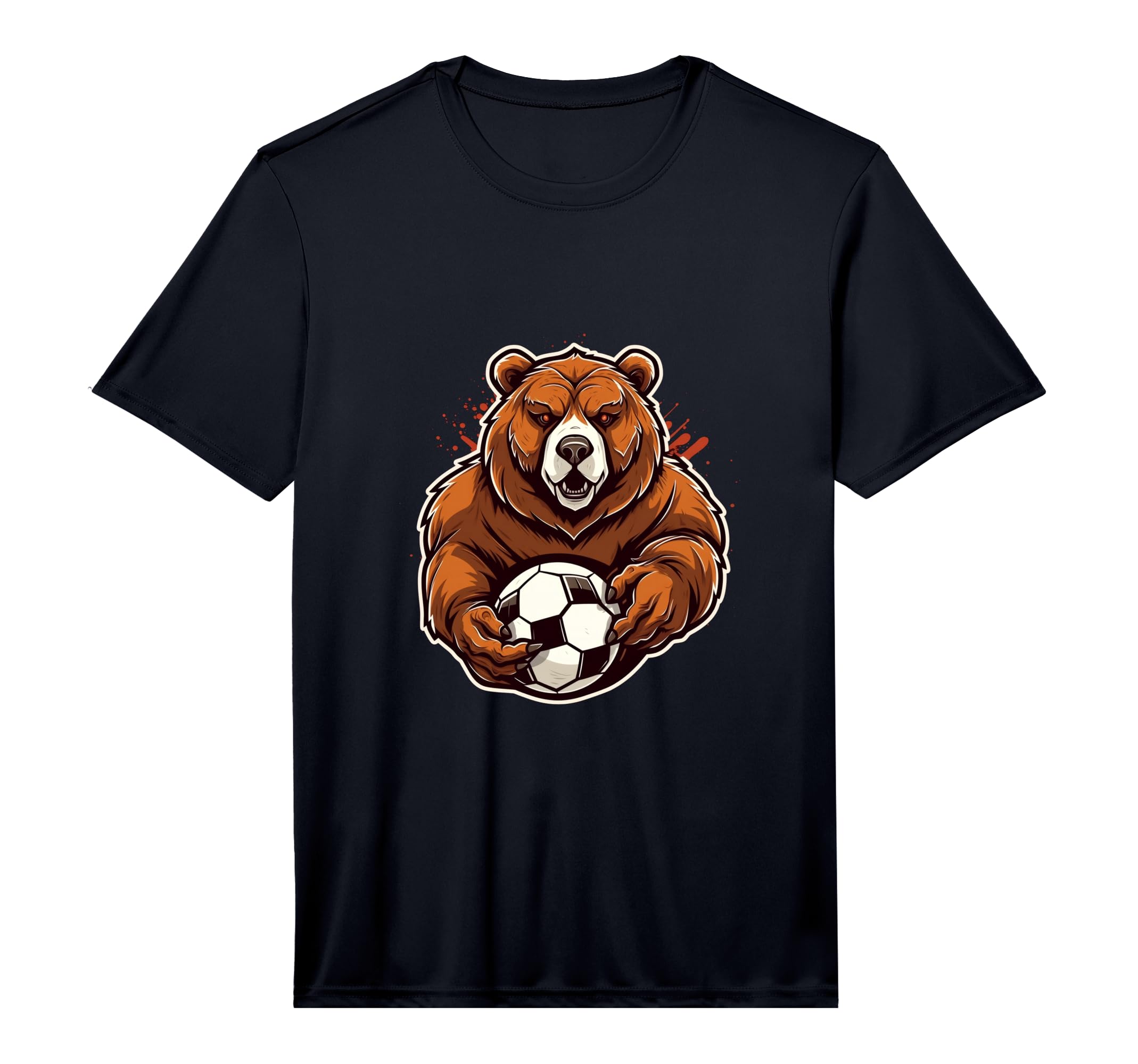 Soccer Ball Bear Funny Soccer Player T-Shirt - Aesthetic Graphic Men Women - T-Shirt, Sweatshirt, Hoodie