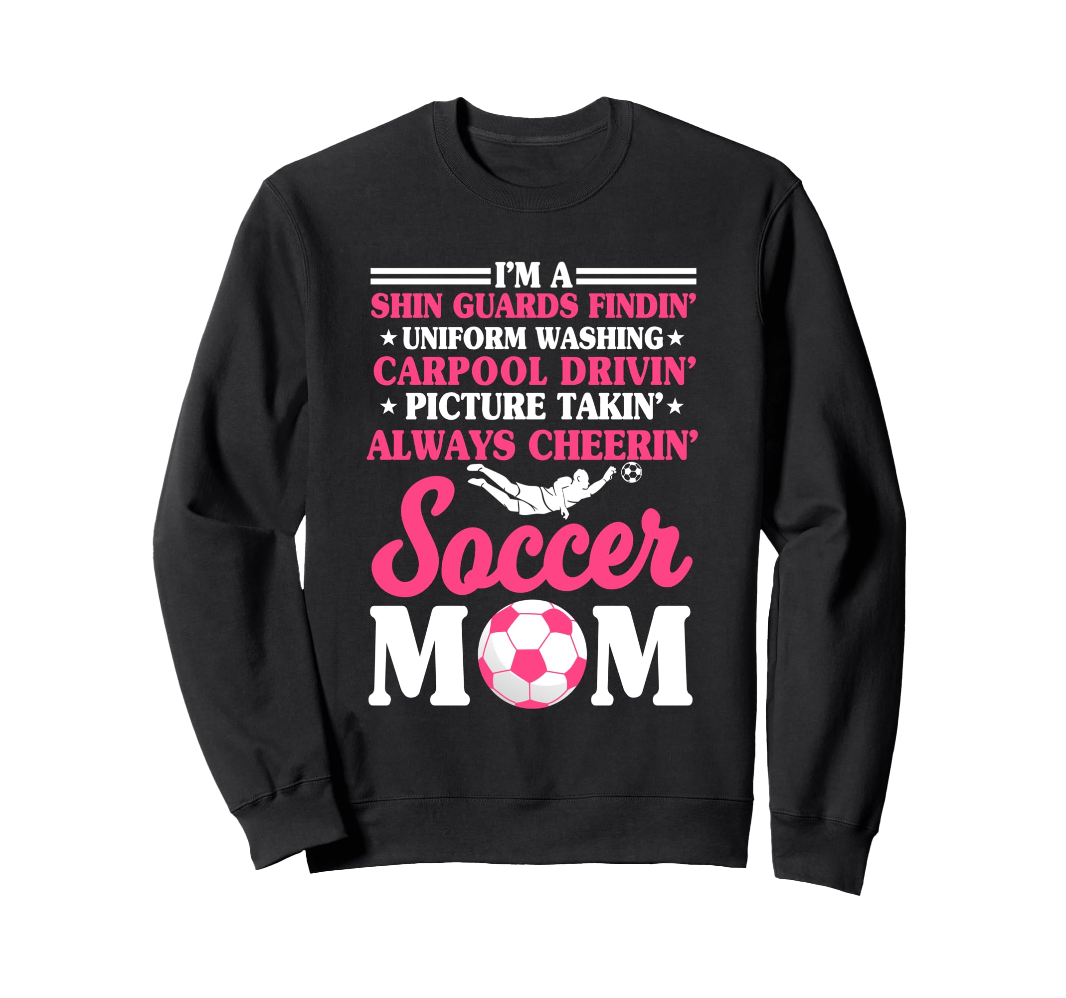 Shin Guard Supportive Cheering Sweatshirt - Graphic Print for Adults - T-Shirt, Sweatshirt, Hoodie