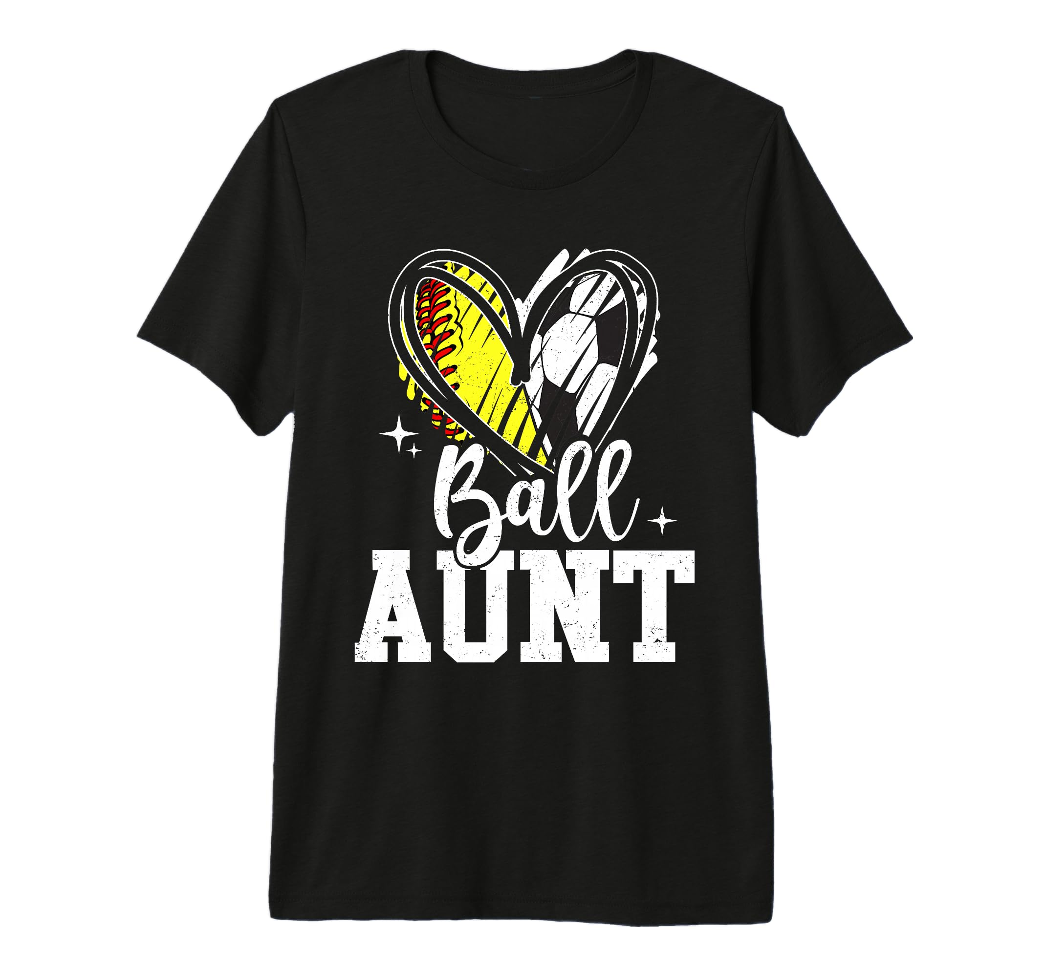 Ball Aunt Softball Soccer Ball T-Shirt - Fun Novelty Design for Adults - T-Shirt, Sweatshirt, Hoodie