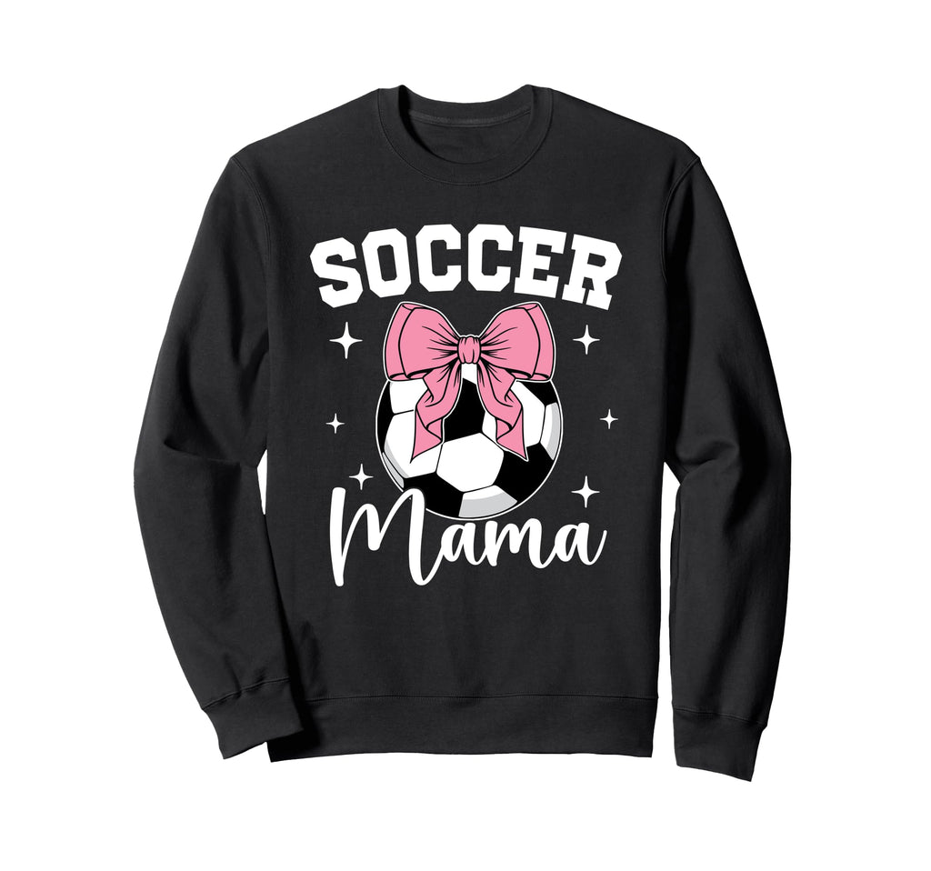 Soccer Mama Coquette Bow Soccer Mom Sweatshirt - Streetwear Style Unisex - T-Shirt, Sweatshirt, Hoodie