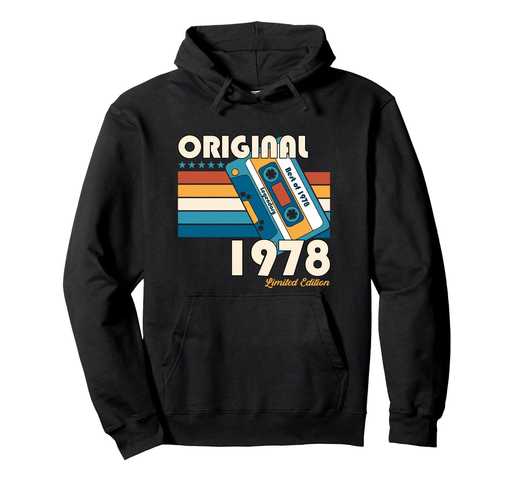 Best 1978 45Th Birthday Gifts Cassette Hoodie - Trendy Graphic Unisex - T-Shirt, Sweatshirt, Hoodie