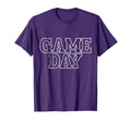 Purple Game Day Football Basketball T-Shirt - Unique Graphic Men Women - T-Shirt, Sweatshirt, Hoodie