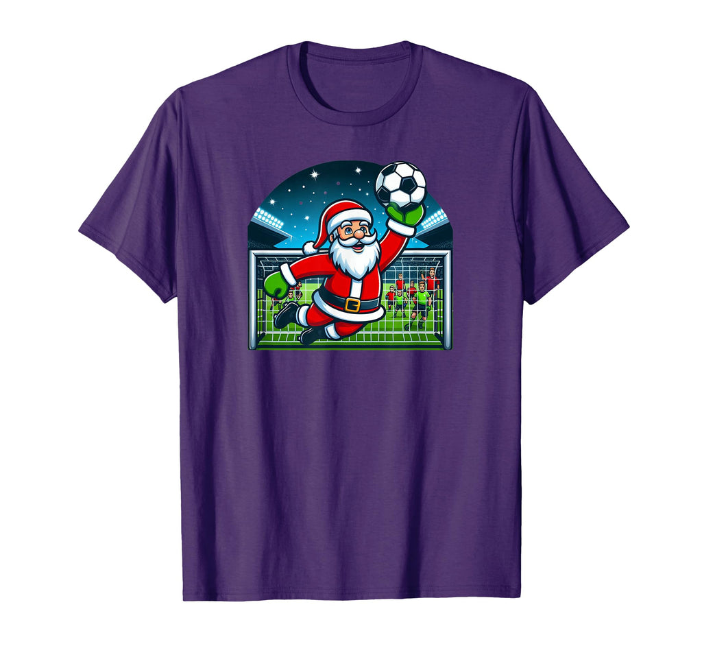 Goalkeeper Soccer Santa T-Shirt - Fun Novelty Design Unisex - T-Shirt, Sweatshirt, Hoodie