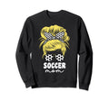 Proud Soccer Mom Mama Blond Messy Sweatshirt - Novelty Apparel for Adults - T-Shirt, Sweatshirt, Hoodie