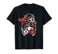 Messy Bun Hair Montenegrin Soccer T-Shirt - Graphic Print Unisex - T-Shirt, Sweatshirt, Hoodie