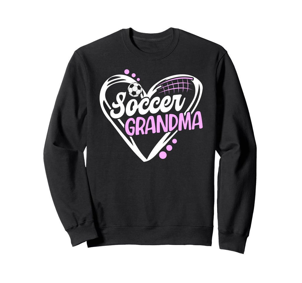 Soccer Grandma Heart Grandma Sweatshirt - Casual Everyday Wear for Adults - T-Shirt, Sweatshirt, Hoodie