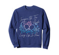 Imagine Hippie People Living Life Sweatshirt - Novelty Apparel Men Women - T-Shirt, Sweatshirt, Hoodie