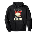 Womens Messy Bun Busy Raising Ballers Hoodie - Aesthetic Graphic Unisex - T-Shirt, Sweatshirt, Hoodie