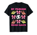 My Princess Wears Cleats Soccer Mom T-Shirt - Unique Graphic Men Women - T-Shirt, Sweatshirt, Hoodie