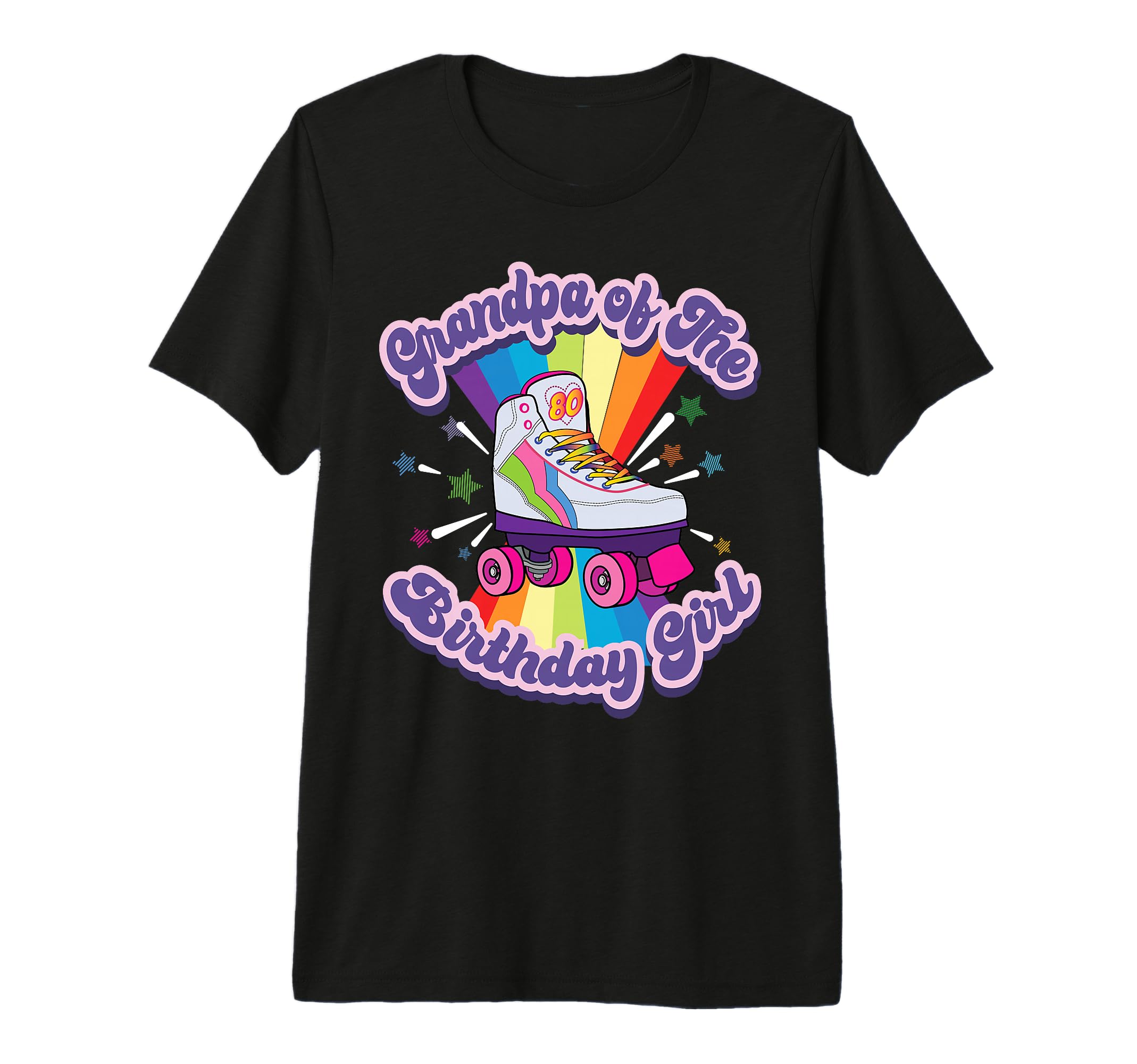 Grandpa Birthday Funny Roller Skate Gift T-Shirt - Custom Art Print Unisex - T-Shirt, Sweatshirt, Hoodie