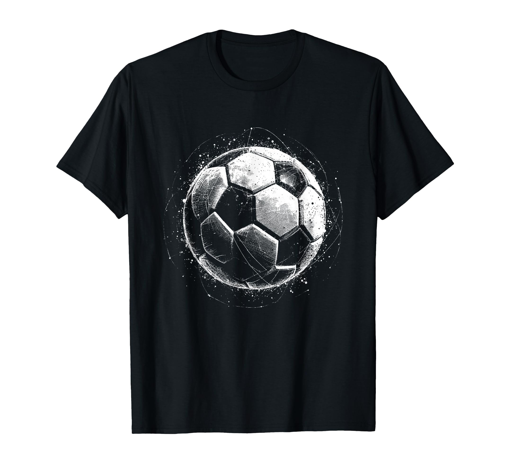 Soccer Ball 3D Wireframe Soccer Lover T-Shirt - Unique Graphic for Adults - T-Shirt, Sweatshirt, Hoodie