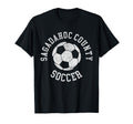 Sagadahoc County Soccer Distressed 90S T-Shirt - Novelty Apparel Unisex - T-Shirt, Sweatshirt, Hoodie