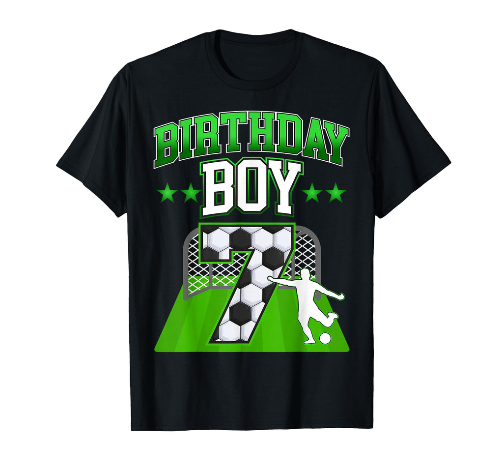 Soccer Themed Birthday Outfit 7 Year T-Shirt - Aesthetic Graphic Men Women - T-Shirt, Sweatshirt, Hoodie