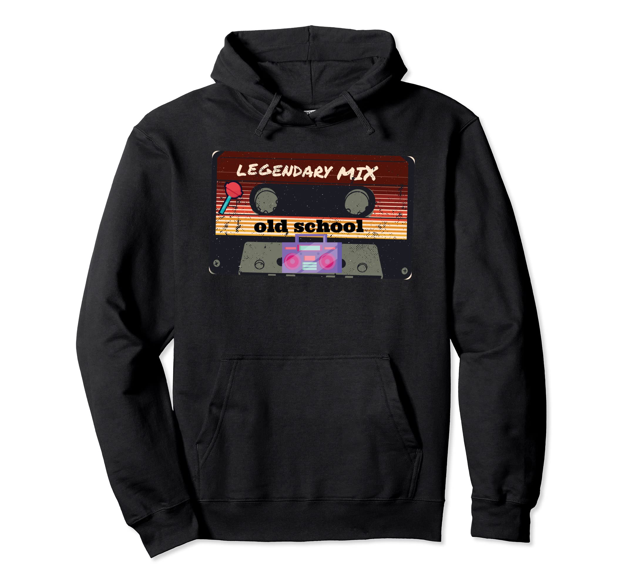 Old School Hip Hop Cassette Tape 80S Hoodie - Fun Novelty Design Unisex - T-Shirt, Sweatshirt, Hoodie