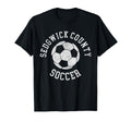 Sedgwick County Soccer Distressed T-Shirt - Fun Novelty Design for Adults - T-Shirt, Sweatshirt, Hoodie