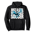 Soccer Teen Just Who Loves Soccer Hoodie - Minimalist Print Men Women - T-Shirt, Sweatshirt, Hoodie