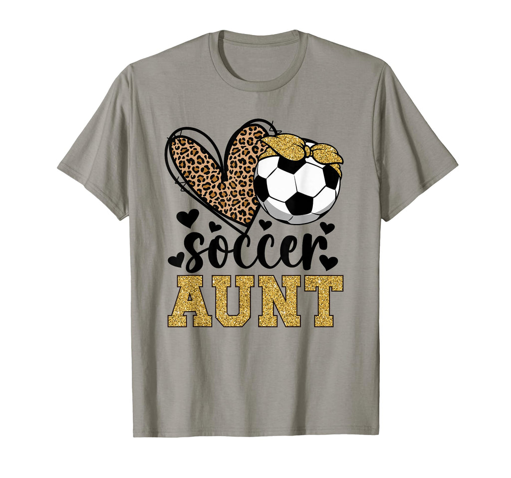 Soccer Aunt Heart Soccer Auntie T-Shirt - Minimalist Print for Adults - T-Shirt, Sweatshirt, Hoodie