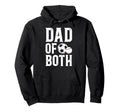Dad Both Baseball Soccer Dad Ballers Hoodie - Custom Art Print Unisex - T-Shirt, Sweatshirt, Hoodie