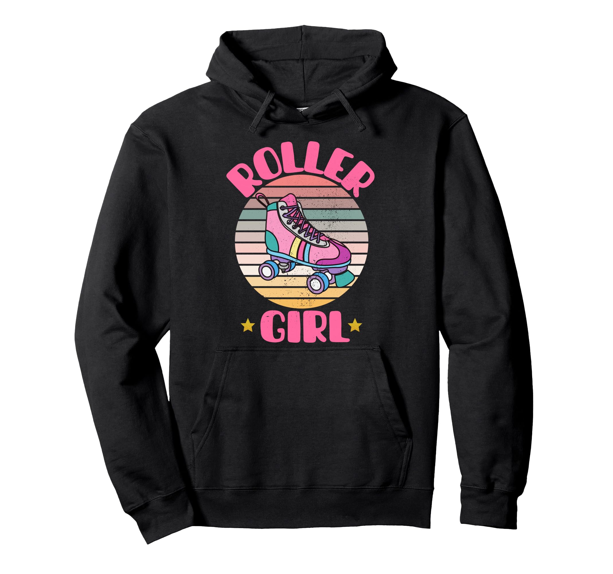 Rollerskates Funny 80S Roller Disco Skating Hoodie - Graphic Print Unisex - T-Shirt, Sweatshirt, Hoodie