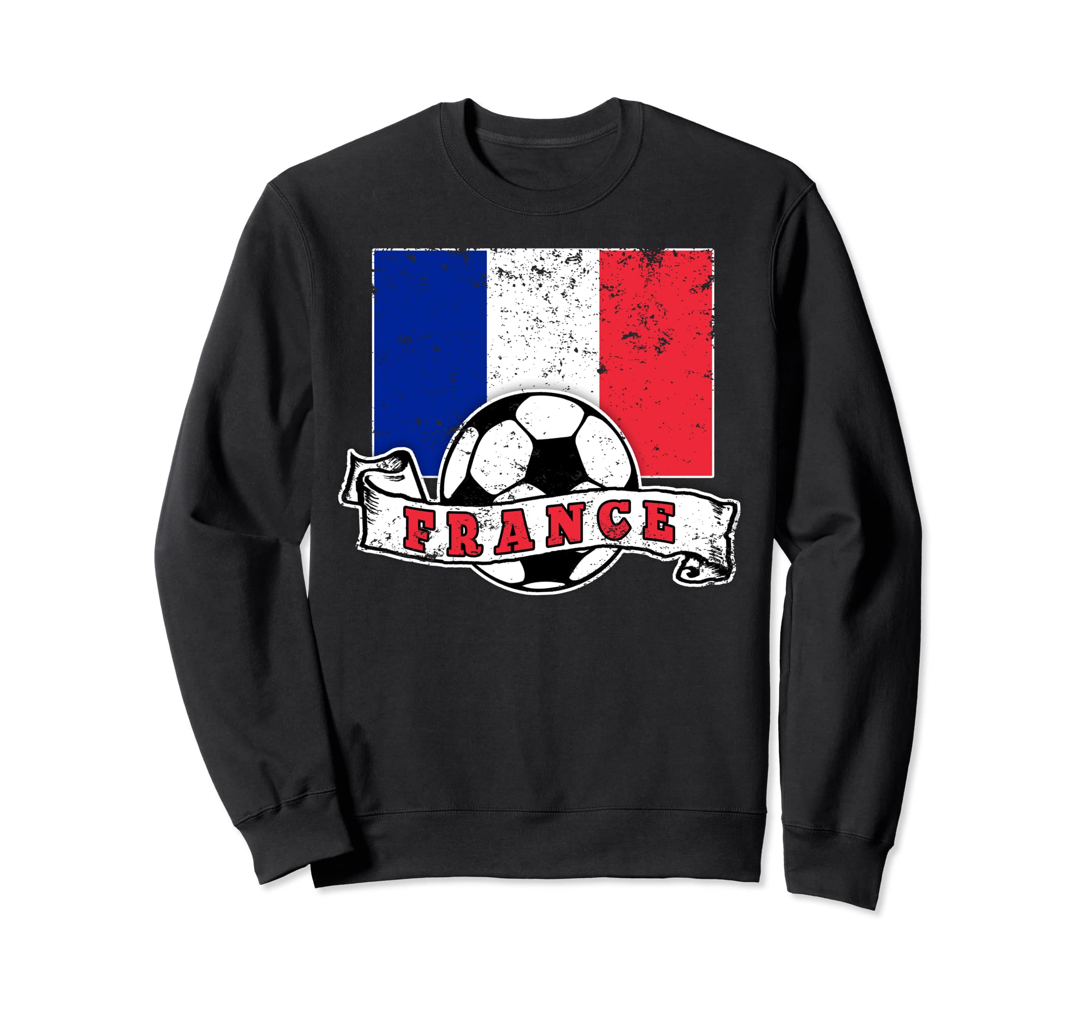 France Soccer Ball And Flag Sweatshirt - Custom Art Print Men Women - T-Shirt, Sweatshirt, Hoodie