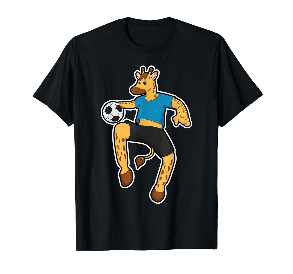 Giraffe Soccer Player Soccer Sports T-Shirt - Minimalist Print Unisex - T-Shirt, Sweatshirt, Hoodie