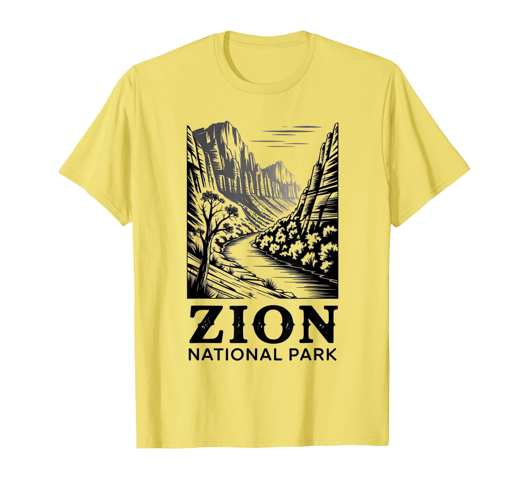 Zion National Park Outdoor Camping Us T-Shirt - Minimalist Print Men Women - T-Shirt, Sweatshirt, Hoodie